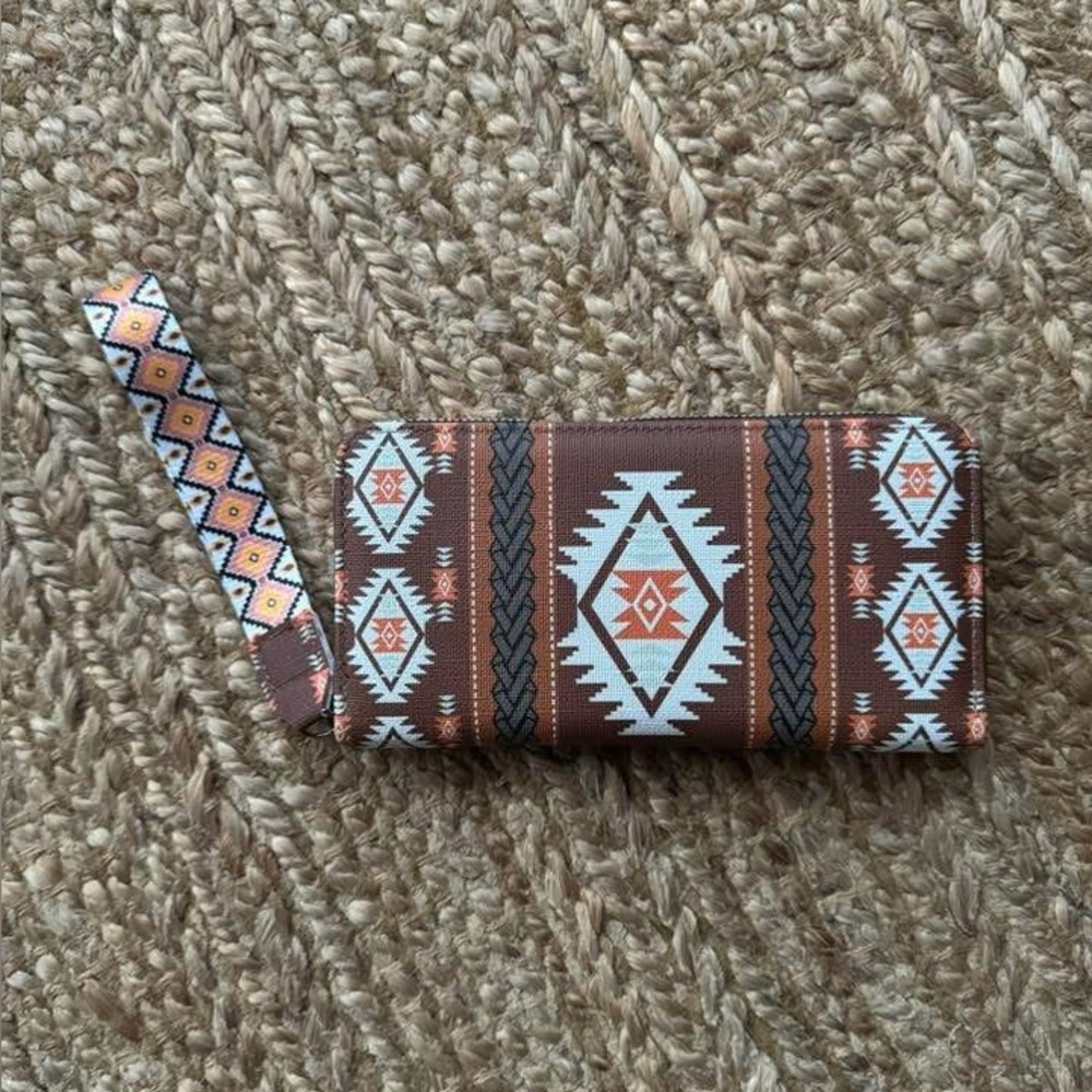 Brown Western Boho Wallet